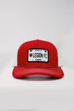 License Trucker Red