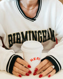 Varsity V-Neck Sweatshirt